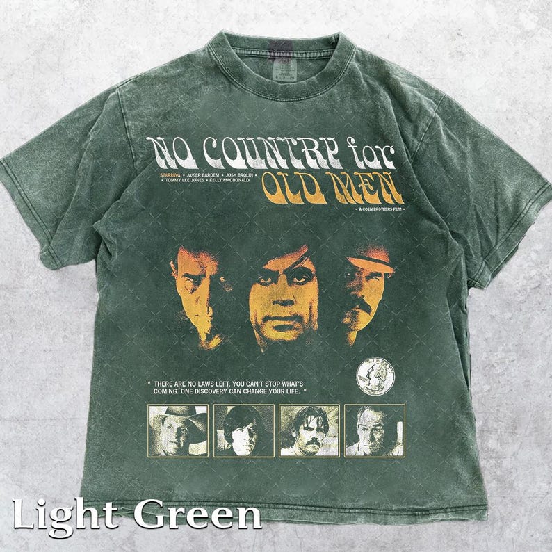 Comfort Colors® 1717 Vintage No Country for Old Men 2007 T-Shirt, Anton Chigurh Movie T-Shirt, Gift For Woman and Man Unisex image 3