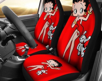 Betty Boop Car Seat Cover, Sexy Girl Front Seat Cover, Betty Boop Auto Seat Covers, Cartoon Car Seat Protector, Car Decoration