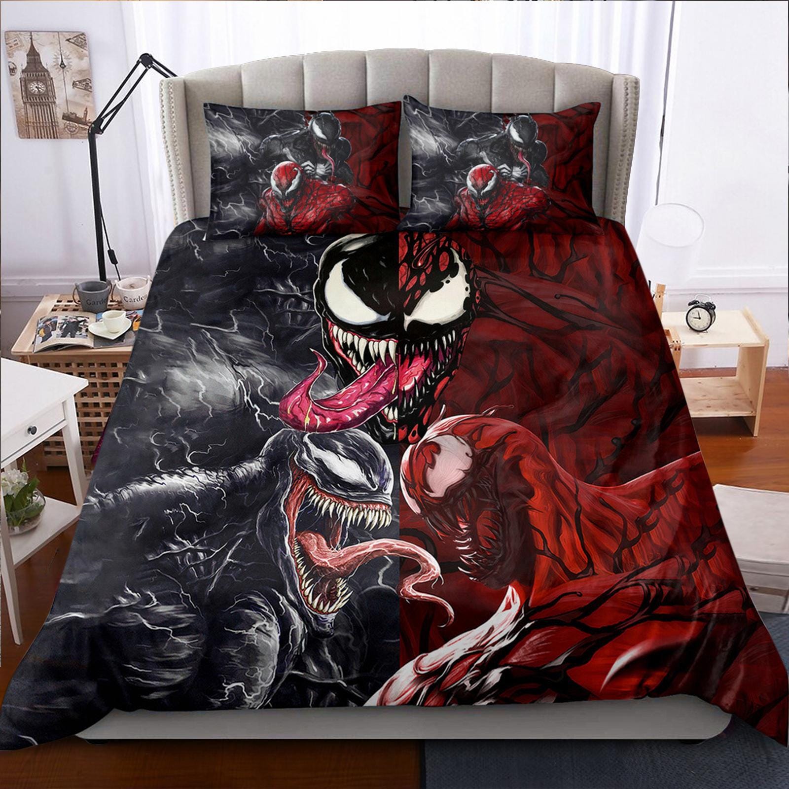 Spiderman Twin Size Bed Set Spiderman Bedding Set 3PCS Bedroom