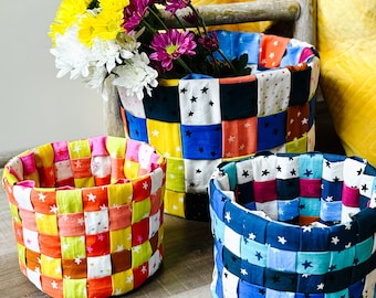 Geweven Jelly Roll Basket pdf-patroon