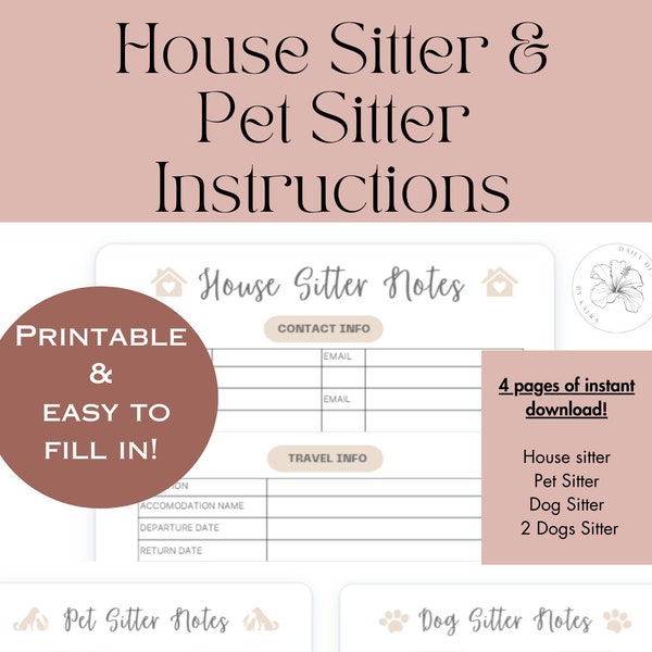 Expert House Sitter Instructions | Your Comprehensive Guide for Seamless Pet Care | House Sitter Guide