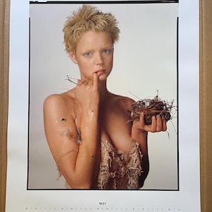 Rzadki kalendarz Pirelli z 1995 roku autorstwa Richarda Avedona – Naomi Campbell, Christy Turlington. w stanie idealnym, w oryginalnym pudełku