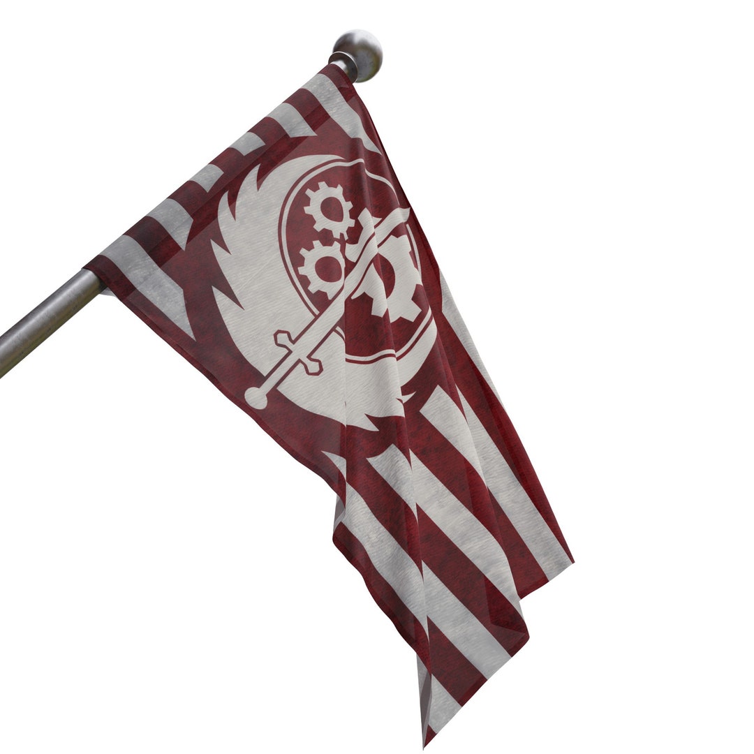 Fallout Brotherhood of Steel Flag Etsy