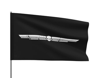 Bandiera con logo emblema in difficoltà Helldivers 2