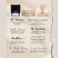 Custom Address Stamp Personalized Return Address Stamp Wedding Stamper Self-Inking Rubber Stamp for Wedding Invitations, Business & Gifts