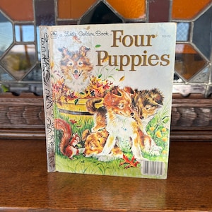 Four Puppies di Anne Heathers - Un piccolo libro d'oro - Anni '60