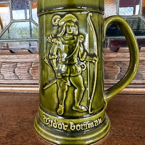 Vintage Arthur Wood Style Tudor Bowman Tankard | Stein Mug | Made in Japan