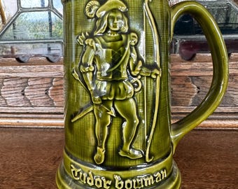 Vintage Arthur Wood Style Tudor Bowman Tankard | Stein Mug | Made in Japan