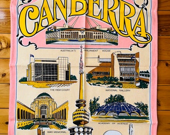 Vintage Tea Towel - AUSTRALIAN CAPITAL TERRITORY Collection *New Condition*