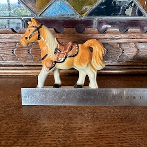 Vintage Ceramic Horse Figurine - Made in Japan
