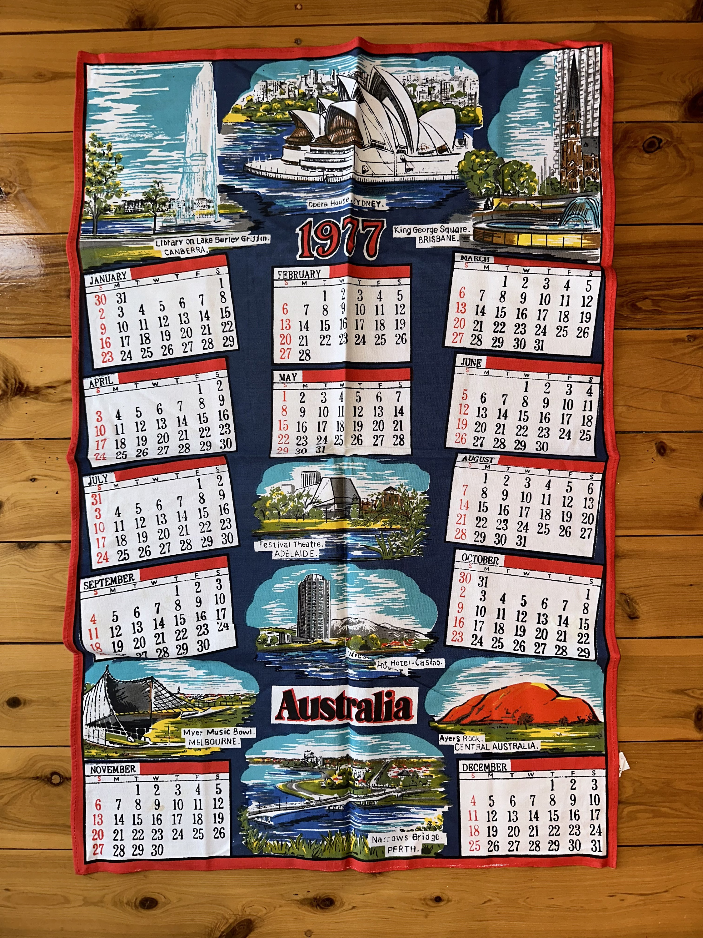 Vintage 1985 calendar - Etsy 日本