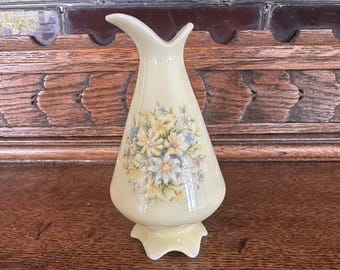 Vintage Miniature Hand-Painted Vase | Made in Japan | Old European Flower Bouquet Limoges