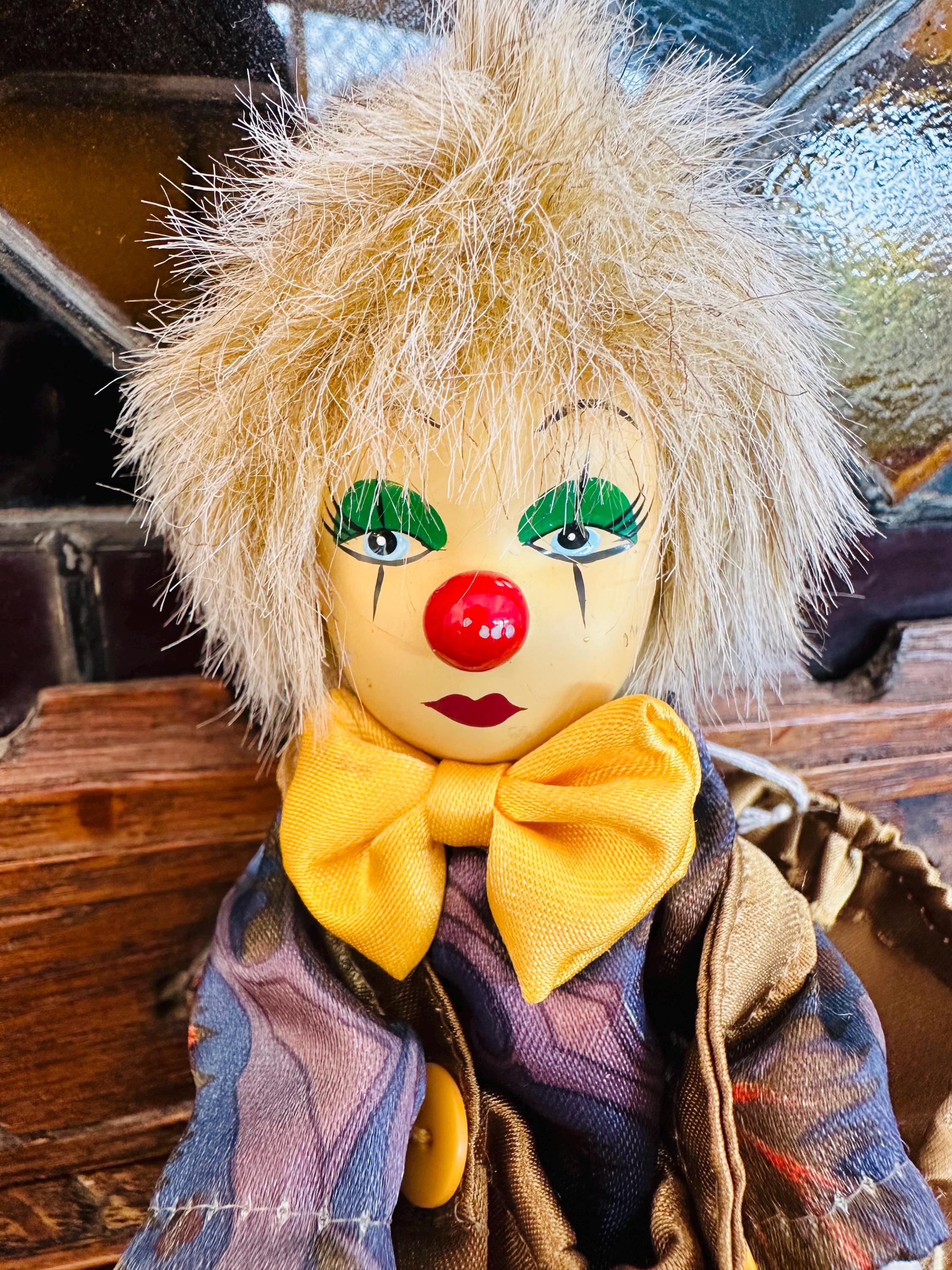 Vintage Clown Doll D.S.N. Collection Porcelain Etsy UK