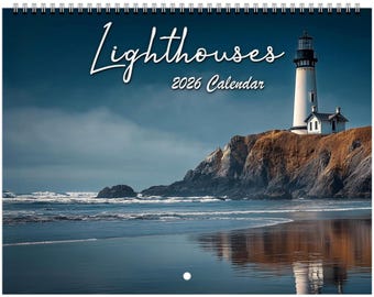Calendarios de pared de faros 2026 (EE. UU. y Canadá)