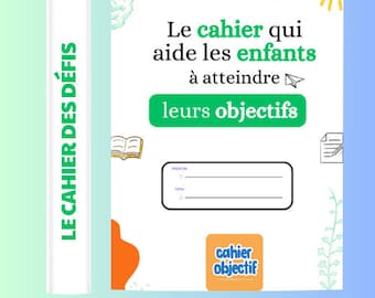 Cahier objectif pour enfant