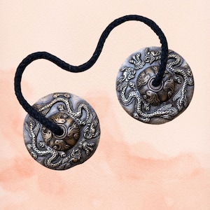 Handcrafted Tibetan Dragon Tingsha Bell | Versatile Resonance for Meditation, Mindfulness and   Sound Healing
