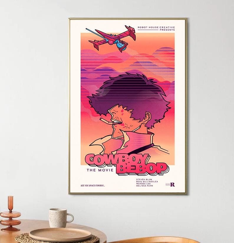 Cowboy Bebop the Movie 2001 Movie Poster Canvas Print Home Decor Wall ...