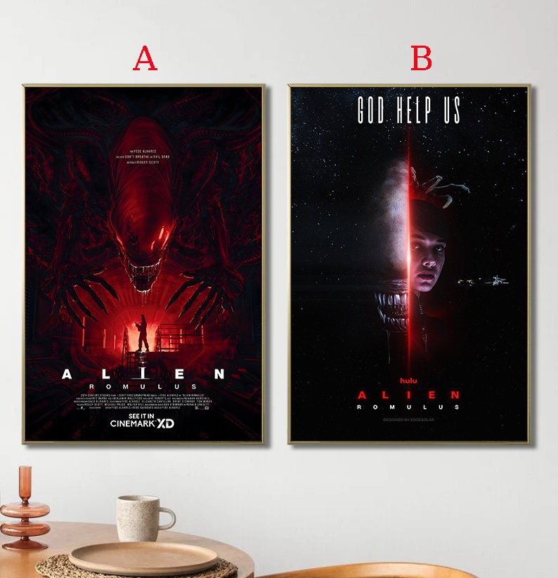 Alien Romulus 2024 Classic Movie Poster Canvas Print Home Decor Wall ...