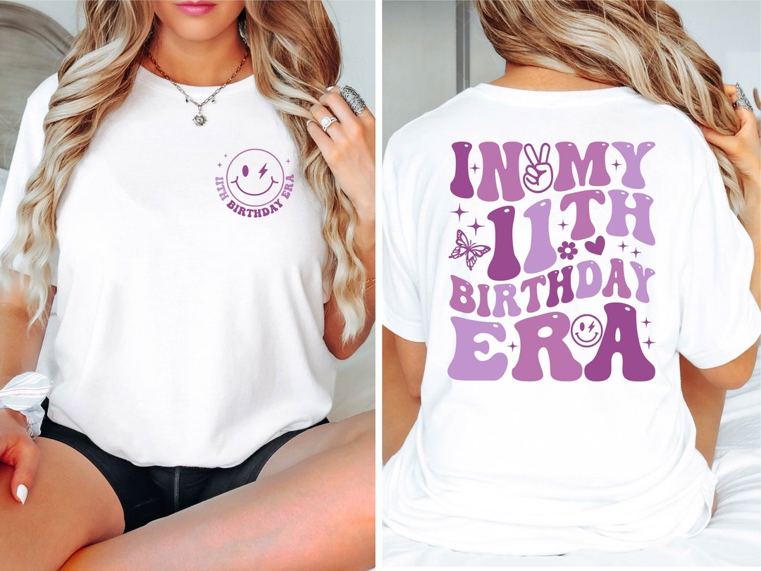Kids It Es My 11th Birthday T-Shirt Feier Party Geschenk Mädchen Jungen