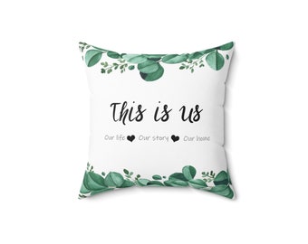 This is us : Spun Polyester Square Pillow