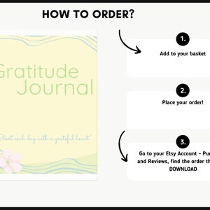 Digital Gratitude Journal with Daily Prompts: Printable Diary for Positivity, Reflection & Affirmations zdjęcie 8