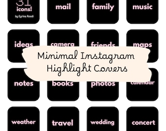 Minimal Instagram Highlight Cover Icons (Pink)