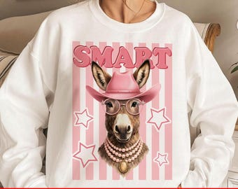 Smart Ass Esel Kariert Png, Jackass Farm Png, Smart Esel Sublimation Instand Download 23326DN4