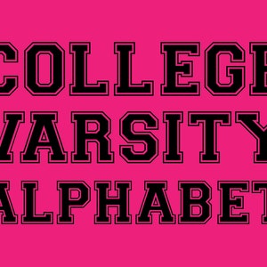 Varsity lettertype SVG, Jersey lettertype Svg, sport SVG alfabet, Varsity Letters Svg, sport lettertype SVG, College lettertype Svg, universiteit lettertype Svg