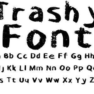 CHALKBOARD TTF, Chalk Font, Installable True Type Font, Commercial Use, Distressed Font, Grunge Font, Blackboard Font Svg, Chalk TTF File