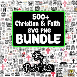 Christian Bundle SVG, SVG Bundle, Dieu svg, svg de Jésus, verset de la Bible Bundle, religieux SVG, fichiers de coupe Cricut, fichiers Svg pour cricut