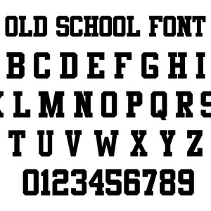 Fuente universitaria, fuente universitaria, fuente de Jersey, letras universitarias, archivo de fuente universitaria, fuente de béisbol, fuente deportiva, Cricut, Silhouette, descarga instantánea