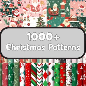 Weihnachten digitales Papier, Urlaub Scrapbook Papier, Schneeflocke Tapete, Weihnachtsbaum Hintergrund, Bündel Muster, Hintergrundmuster