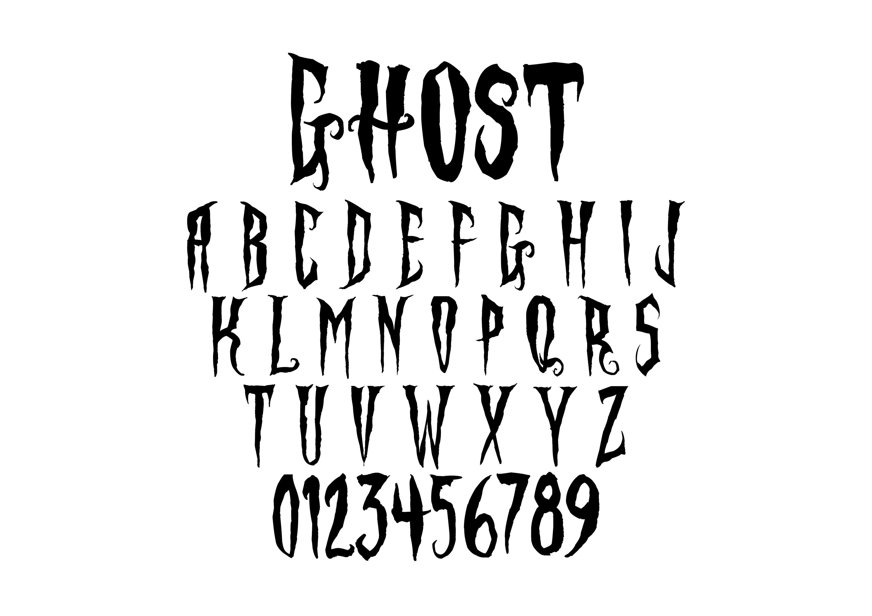 Ghost Font SVG, Slasher Font SVG, Horror Font, Horror Font, Svg Files