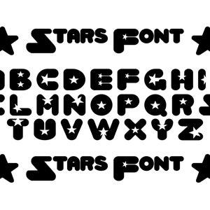 スターフォント - 独立記念日フォント、Cricut フォント、7 月 4 日フォント、スターフォント、レトロフォント、愛国的なフォント、アメリカンフォント、Cricut 用フォント