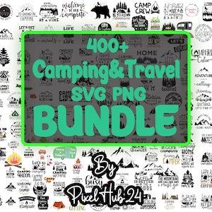 Plus de 400 fichiers PNG SVG de camping bohème, SVG de camping, SVG de vie de camp, SVG de signe de camping, SVG d'été, SVG d'aventure, SVG de feu de camp, sublimation