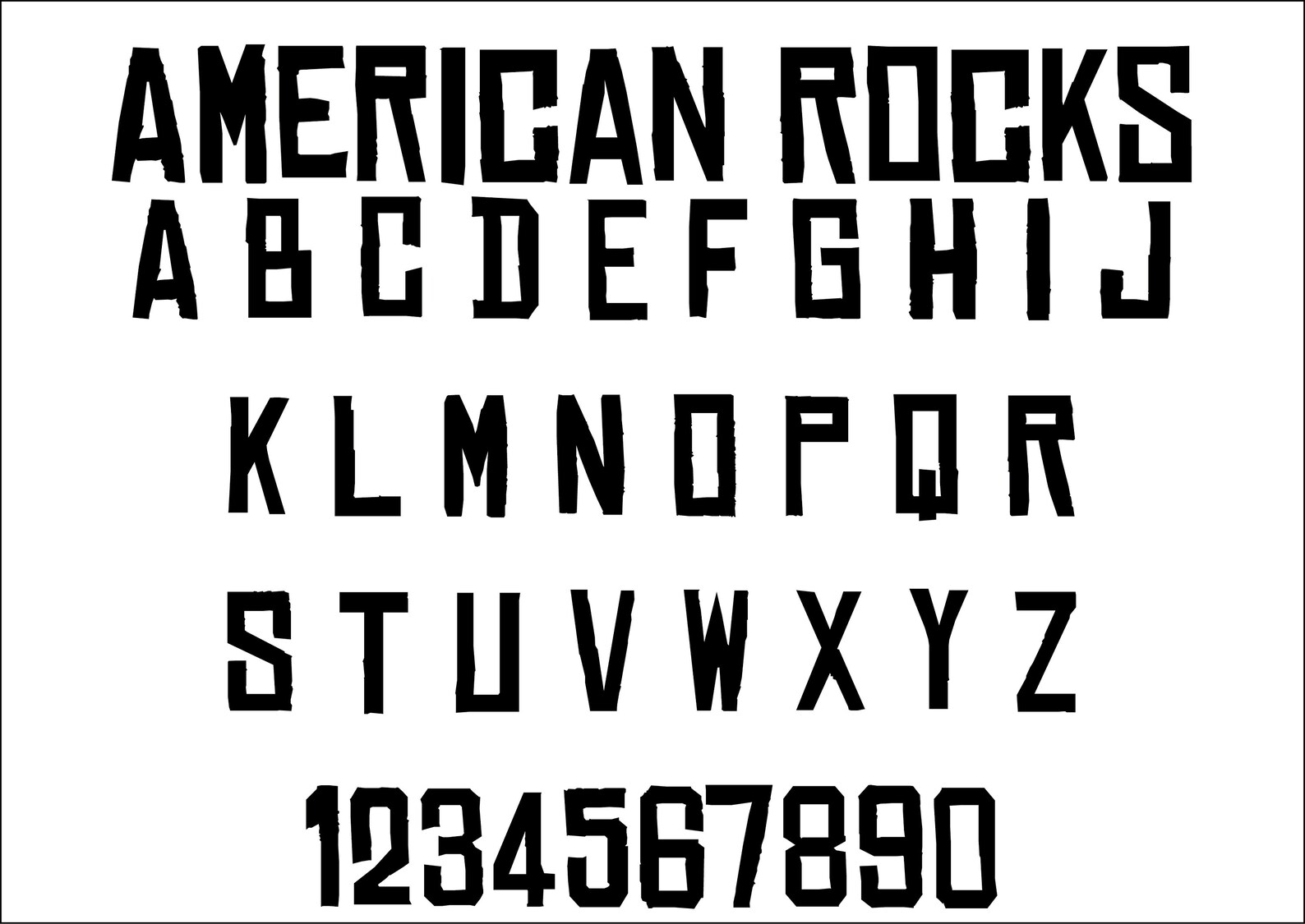 American Rocks Font, Universal Font, Modern Font, Historical Font ...