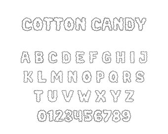 Cloud Letters PNG, SVG Clipart Bundle, Cloud Alphabet, Cloud Font Svg, Cloud Monogram, Cloud Doodle, 3D Cloud Font, Puffy Letters PNG