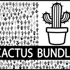 Cactus bundel SVG, cactussen clipart bundel, sappige bloem, plant silhouet, woestijn schattig ontwerp, digitale download, Cricut bestand Svg, beste SVG