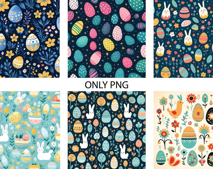 Easter Digital Papers, Seamless Commercial Use Instant Download Easter ...