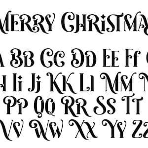 Magische Weihnachtsschrift, svg Weihnachten SVG, Buchstaben Cricut, Weihnachtsschrift, Neujahrsschrift, Weihnachtsschrift SVG, Feiertagsschrift, Schriftarten für Cricut