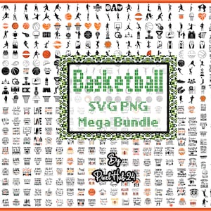 400+ Basketball SVG Bundle, Basketball PNG Bundle, Basketball Clipart, Basketball Silhouette, Basketball SVG-Schnittdateien für Cricut, Team-Shirt