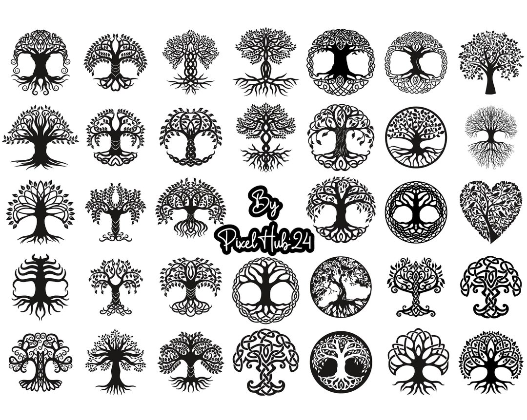 Tree Svg Bundle, Family Tree Svg Bundle, Tree Roots Svg, Our Roots SVG ...