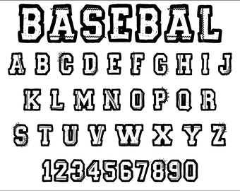 Baseball Font Svg, Baseball Team Svg, Baseball Mom Svg, Softball Svg ...