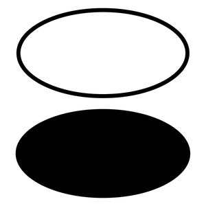 ÓVALOS SVG, Descarga instantánea, Archivo de corte ovalado, Png de uso comercial, Clipart de forma básica, Diseño de forma, Marco redondo, Diseño digital, SVG ovalado