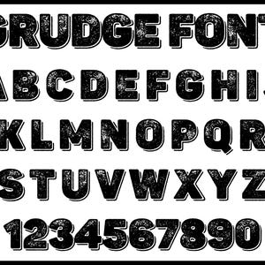 Heavy Metal Font SVG, Distressed Font TTF, Distressed
