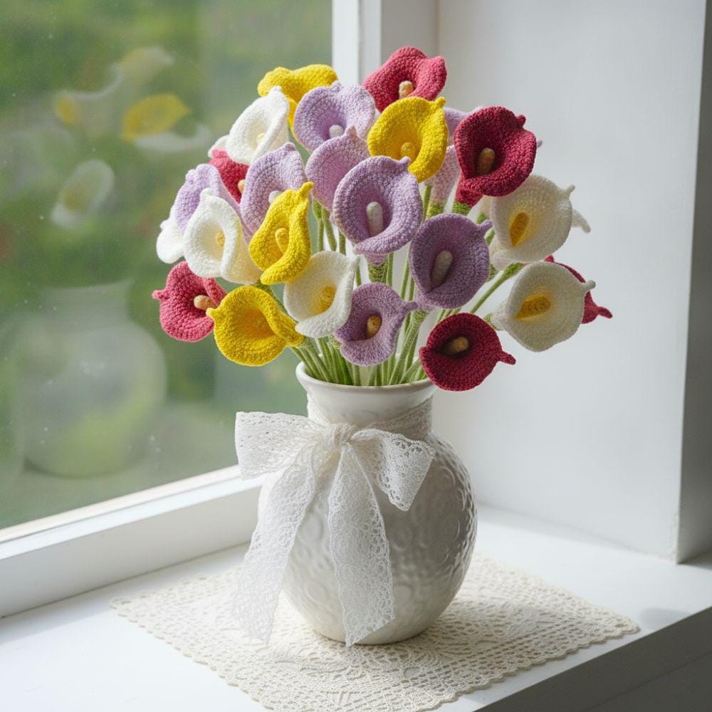 Calla Lily Flower Crochet Pattern