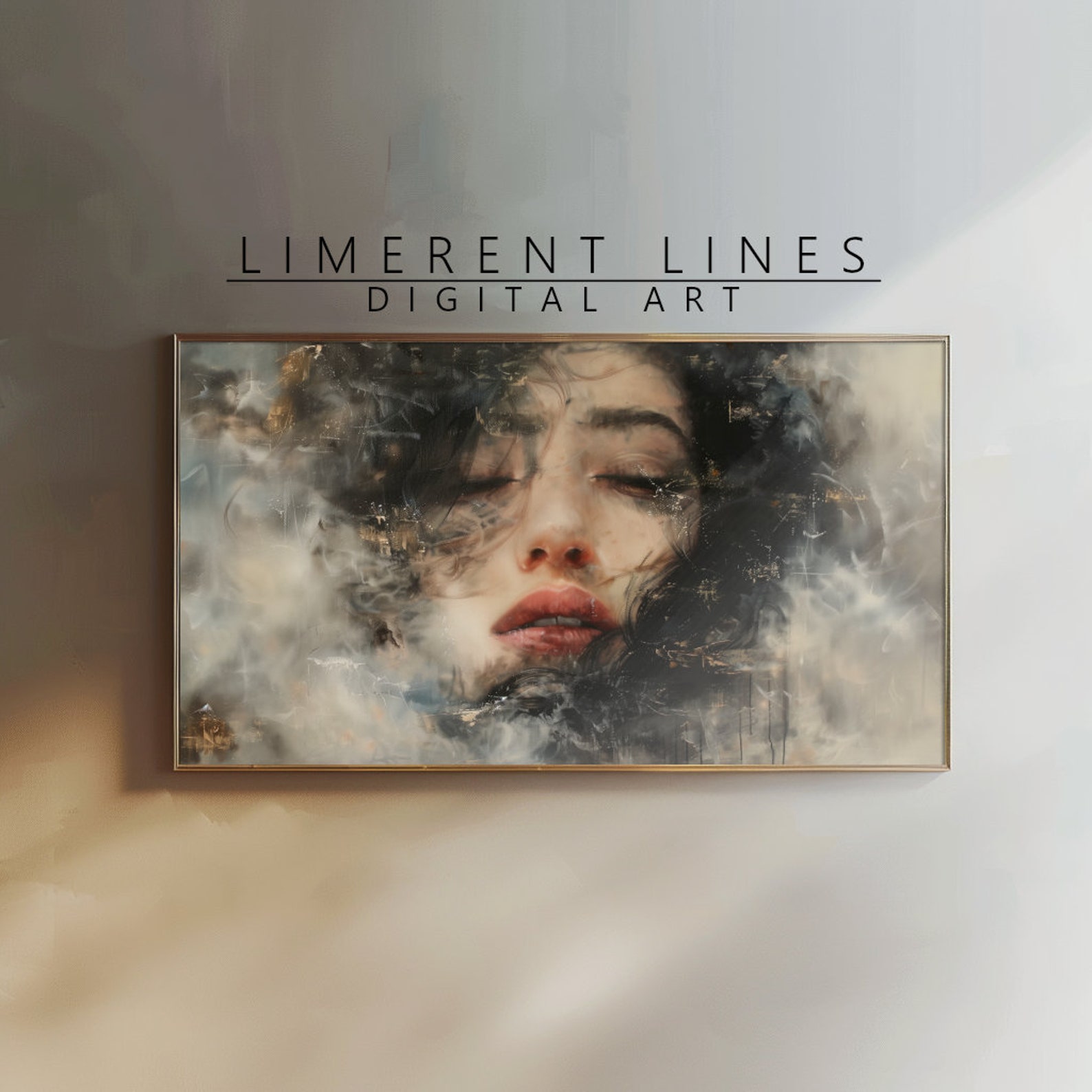 Sempiternal Portrait Sempiternal War | Minimalist Delicate Portrait Painting | Digital ...