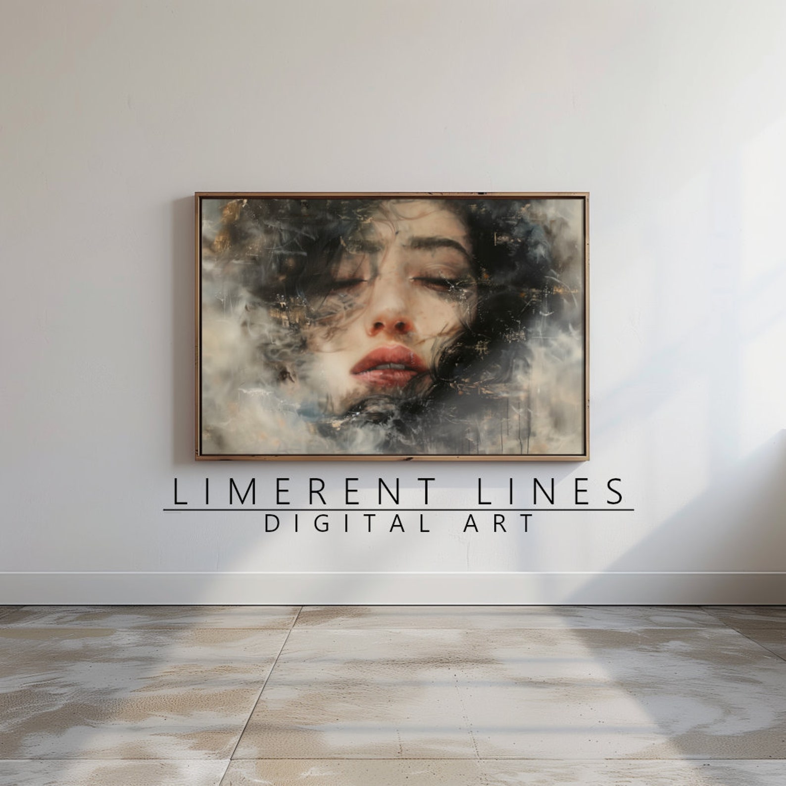 Sempiternal Portrait Sempiternal War | Minimalist Delicate Portrait Painting | Digital ...