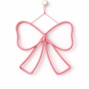 Knitted Wire Bow: Wall Decor, Shelf Accent