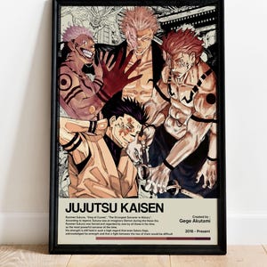 Limited Sukuna Poster - Anime Manga Poster - Minimalist Anime Poster - Anime Manga Print - Minimalist Movie Poster - Retro Vintage Poster